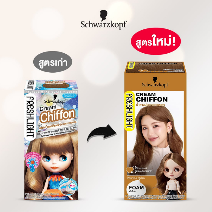 โฟมเปลี่ยนสีผม Schwarzkopf Fresh LightFoam Color โฟมเปลี่ยนสีผม Schwarzkopf Fresh LightFoam Color
