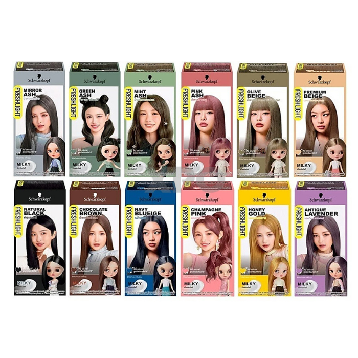 ครีมย้อมสีผม Schwarzkopf Freshlight Milky Color ครีมย้อมสีผม Schwarzkopf Freshlight Milky Color