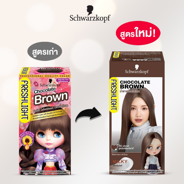ครีมย้อมสีผม Schwarzkopf Freshlight Milky Color ครีมย้อมสีผม Schwarzkopf Freshlight Milky Color
