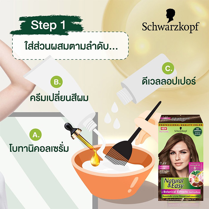 Schwarzkopf Natural & Easy ครีมเปลี่ยนสี