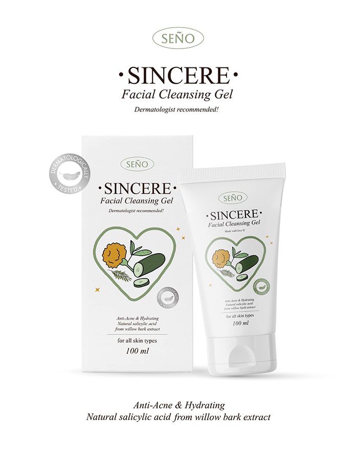 โฟมล้างหน้า Seño Sincere Facial Cleansing Gel