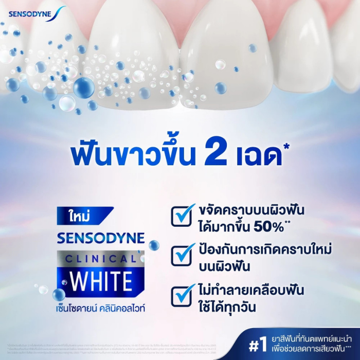 ยาสีฟัน Sensodyne Clinical White Enamel Strenthening ยาสีฟัน Sensodyne Clinical White Enamel Strenthening