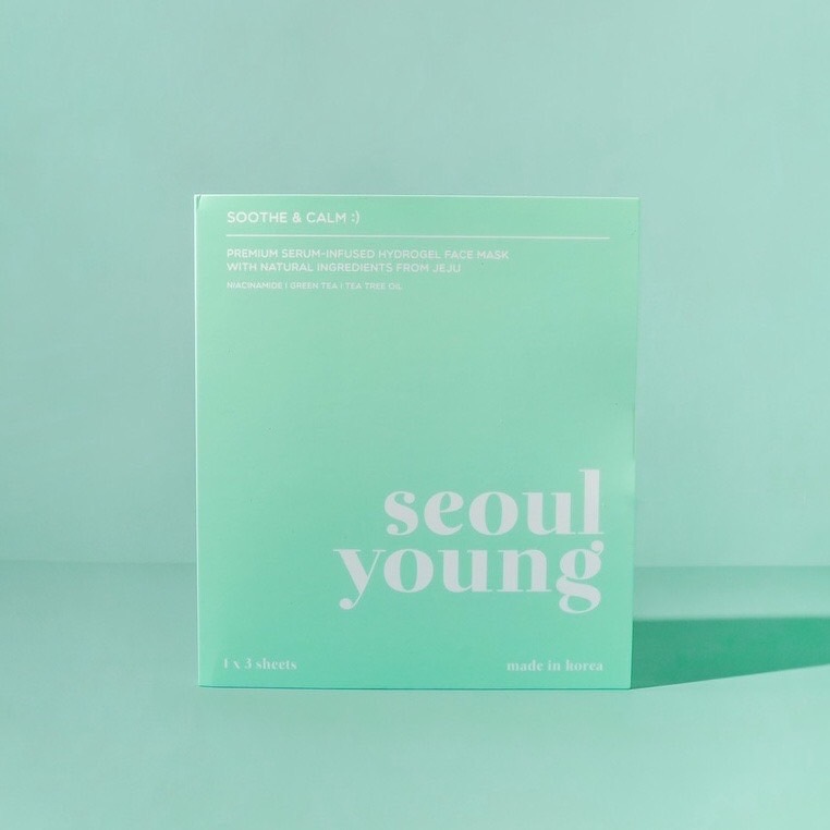 แผ่นมาสก์หน้า Seoulyoung Premium Serum Infused Hydrogel Soothe Calm Face Mask