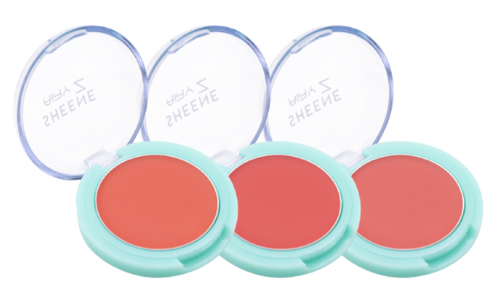 บลัชออนเนื้อครีม SHEENE Airy - Z Melting Blush