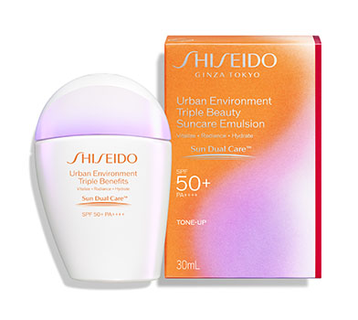 กันแดด บางเบา Shiseido Urban Environment Triple Beauty Suncare Emulsion SPF50+ PA++++