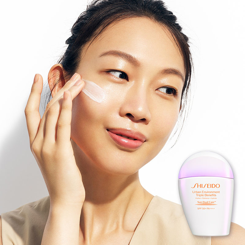 กันแดด บางเบา Shiseido Urban Environment Triple Beauty Suncare Emulsion SPF50+ PA++++