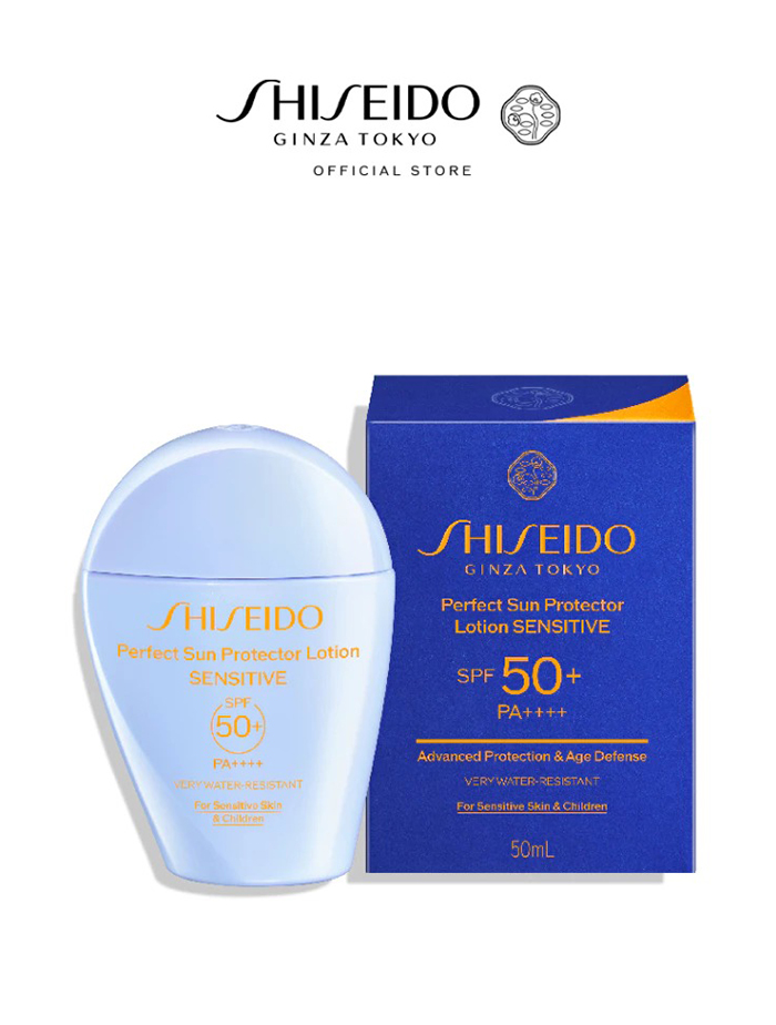 โลชั่นกันแดด Shiseido Perfect Sun Protector Lotion Sensitive SPF50+ PA++++