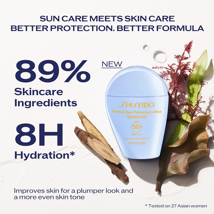 โลชั่นกันแดด Shiseido Perfect Sun Protector Lotion Sensitive SPF50+ PA++++