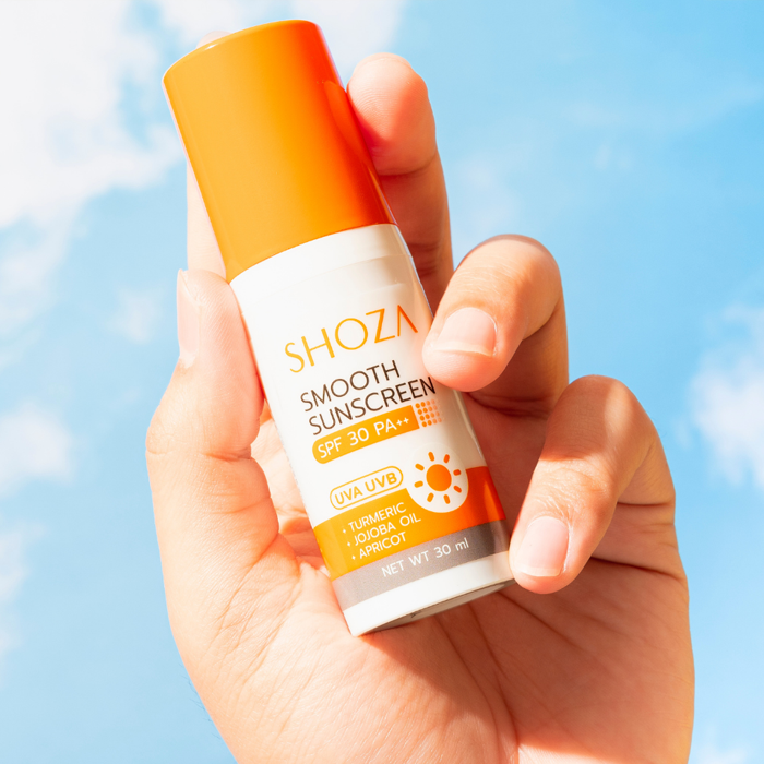 ครีมกันแดดผสมรองพื้น Shoza 3 in 1 Smooth Sunscreen SPF 30 PA++