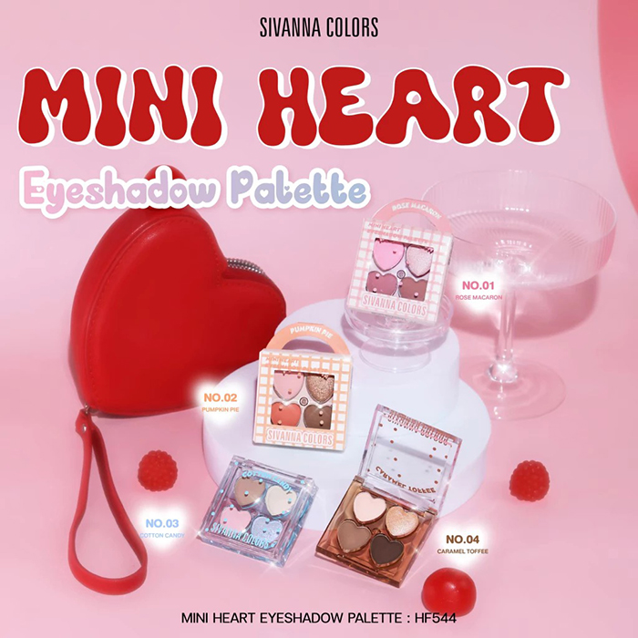 อายแชโดว์ SIVANNA Colors Mini Heart Eyeshadow Palette 