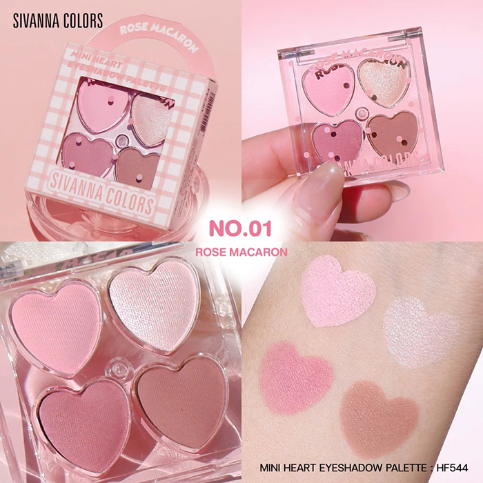 อายแชโดว์ SIVANNA Colors Mini Heart Eyeshadow Palette 