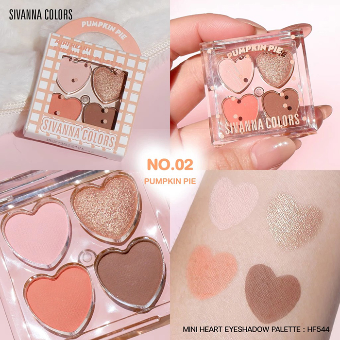 อายแชโดว์ SIVANNA Colors Mini Heart Eyeshadow Palette 