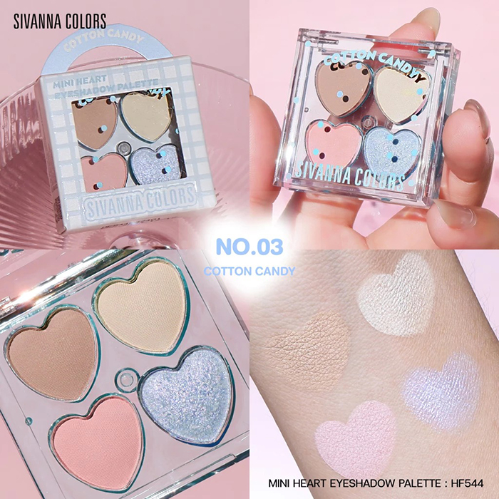 อายแชโดว์ SIVANNA Colors Mini Heart Eyeshadow Palette 
