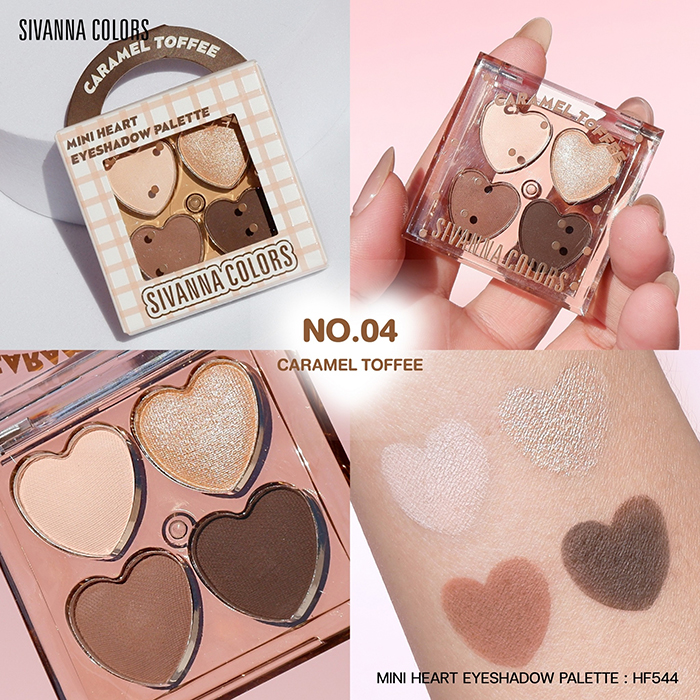 อายแชโดว์ SIVANNA Colors Mini Heart Eyeshadow Palette 