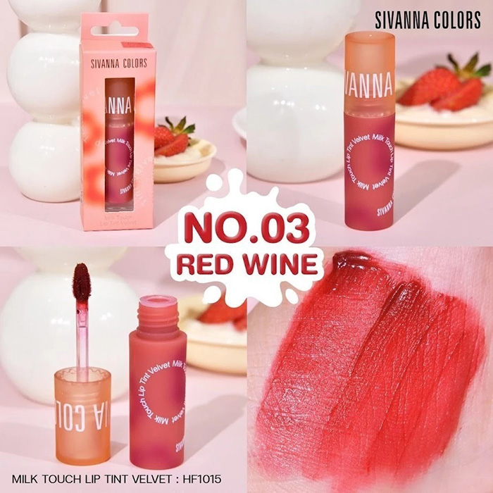 ลิปทินท์ SIVANNA Colors Milk Touch Lip Tint Velvet ลิปทินท์ SIVANNA Colors Milk Touch Lip Tint Velvet
