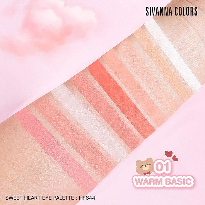 อายแชโดว์ SIVANNA Colors Sweet Hearts Eye Palette