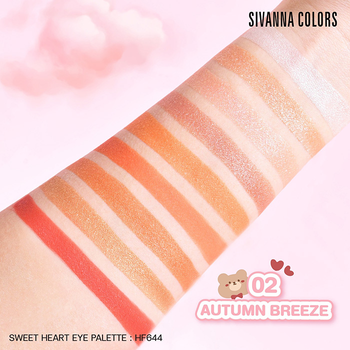 อายแชโดว์ SIVANNA Colors Sweet Hearts Eye Palette