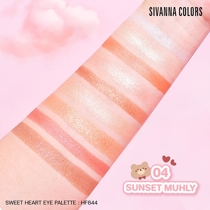 อายแชโดว์ SIVANNA Colors Sweet Hearts Eye Palette