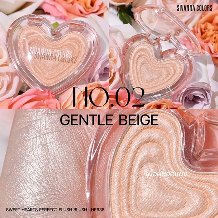 บลัชออน SIVANNA Colors Sweet Hearts Perfect Flush Blush