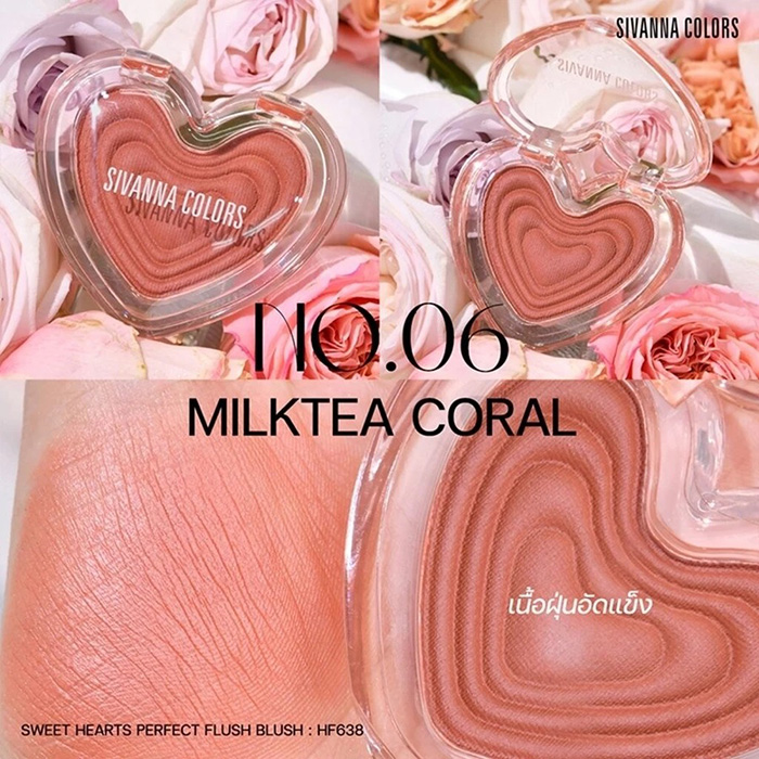 บลัชออน SIVANNA Colors Sweet Hearts Perfect Flush Blush