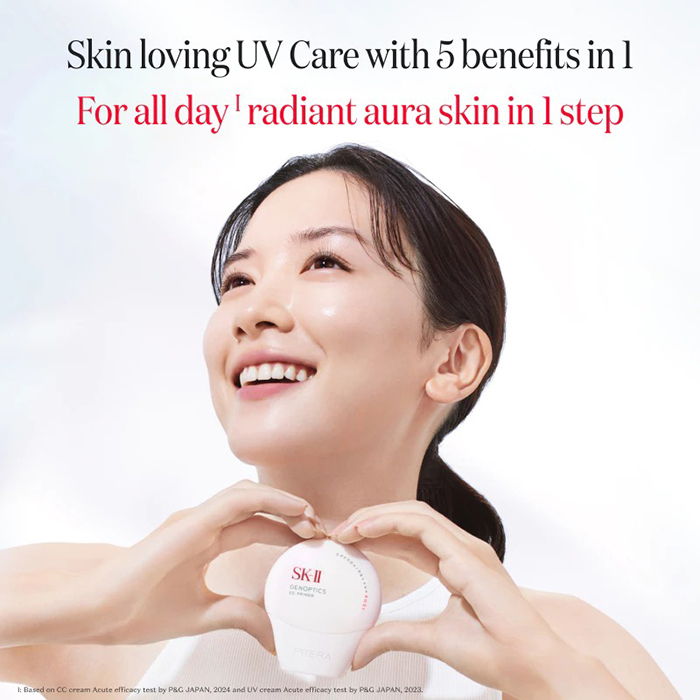 ครีมกันแดด SK-II Genoptics Airy UV Cream & CC Primer SPF 50+ PA++++