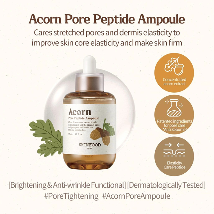 แอมพูล SKINFOOD Acorn Pore Peptide Ampoule