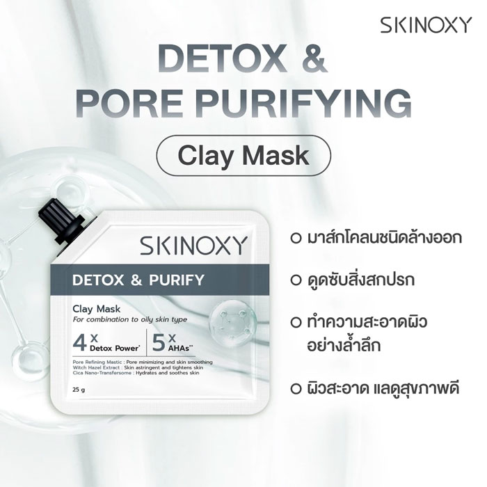 มาส์ก Skinoxy Detox & Pore PurifyingClay Mask