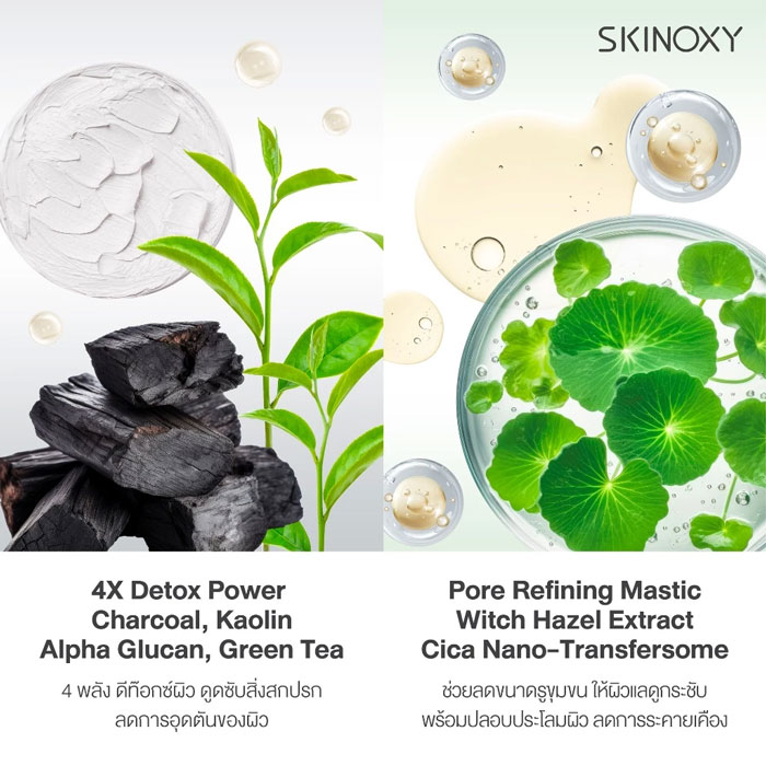มาส์ก Skinoxy Detox & Pore PurifyingClay Mask