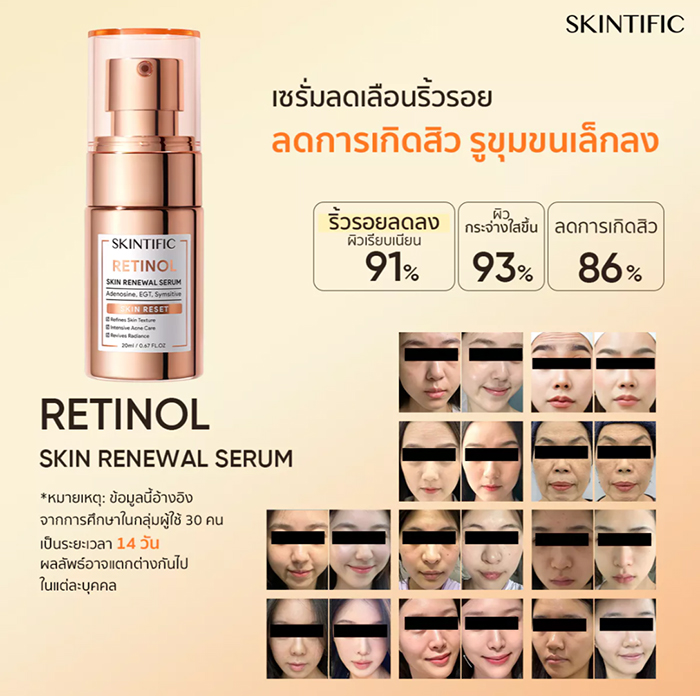 เซรั่ม SKINTIFIC Retinol Skin Renewal Serum