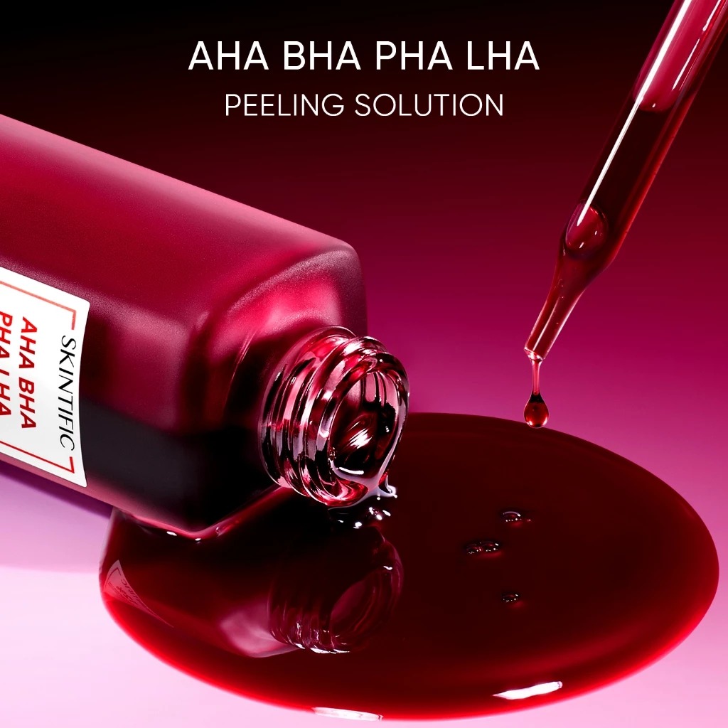 เซรั่มแดงบำรุงผิว  SKINTIFIC AHA BHA PHA LHA Peeling Solution