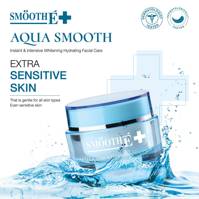 ครีมบำรุงผิวหน้า Smooth E Aqua Smooth Instant & Intensive Whitening Hydrating Facial Care