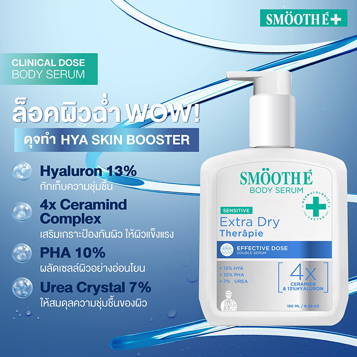 โลชั่นบำรุงผิว Smooth E Clinical Dose Body Serum