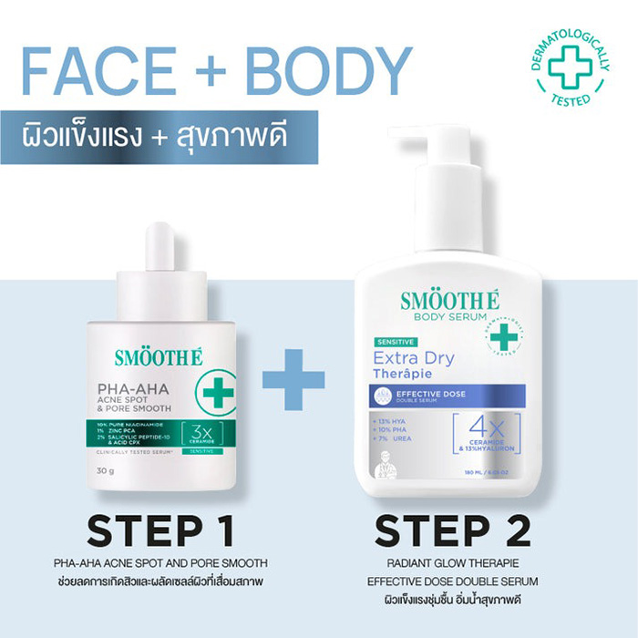 โลชั่นบำรุงผิว Smooth E Clinical Dose Body Serum