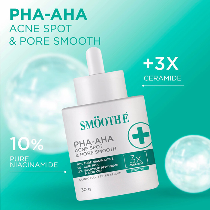 เซรั่ม Smooth E PHA-AHA Acne Spot and Pore Smooth