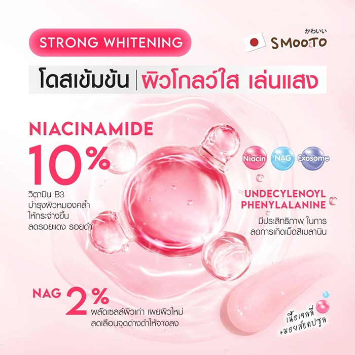 เซรั่ม Smooto Niacinamide Brightening Booster Jelly Serum