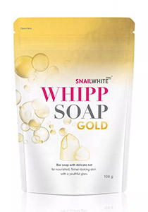 สบู่ล้างหน้า SNAILWHITE Whipp Soap Gold