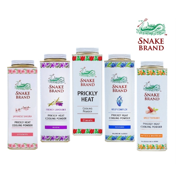 Snake Brand Prickly Heat Powder Classic แป้งเย็น ตรางู 