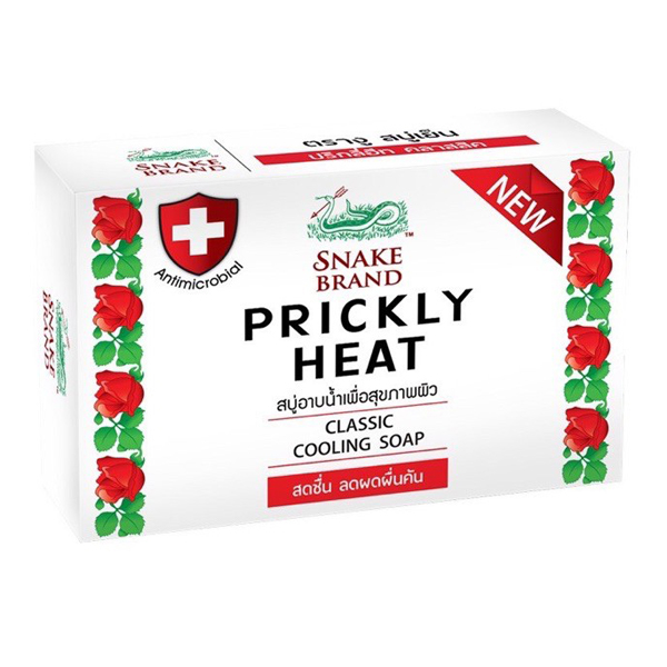 SNAKE BRAND Prickly Heat Classic Cooling Soap