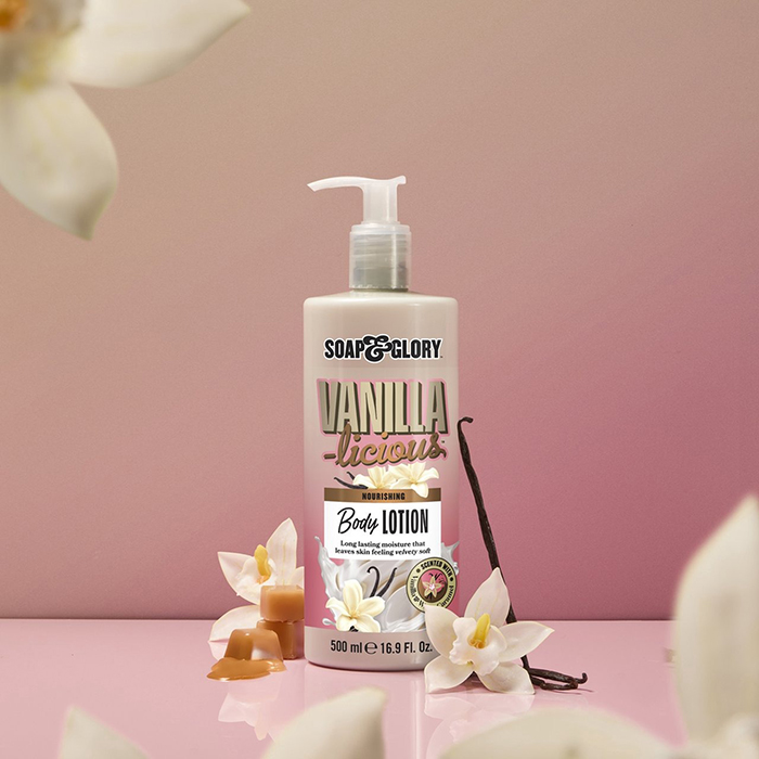 โลชั่นบำรุงผิว Soap & Glory Vanilla-Licious Nourishing Body Lotion โลชั่นบำรุงผิว Soap & Glory Vanilla-Licious Nourishing Body Lotion