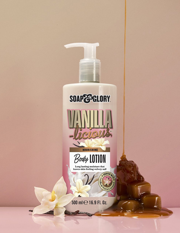 โลชั่นบำรุงผิว Soap & Glory Vanilla-Licious Nourishing Body Lotion โลชั่นบำรุงผิว Soap & Glory Vanilla-Licious Nourishing Body Lotion