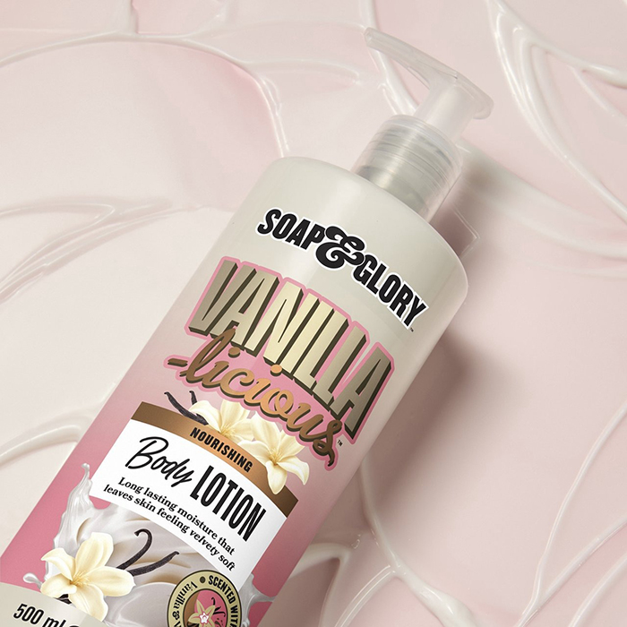 โลชั่นบำรุงผิว Soap & Glory Vanilla-Licious Nourishing Body Lotion โลชั่นบำรุงผิว Soap & Glory Vanilla-Licious Nourishing Body Lotion