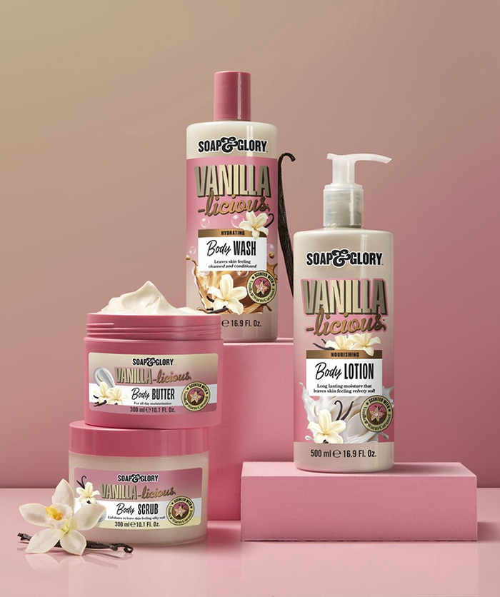 โลชั่นบำรุงผิว Soap & Glory Vanilla-Licious Nourishing Body Lotion โลชั่นบำรุงผิว Soap & Glory Vanilla-Licious Nourishing Body Lotion