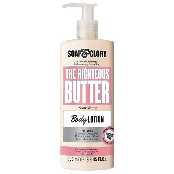 Soap & Glory The Righteous Butter Lotion  ผลิตภัณฑ์บำรุงผิวกาย หอมหวานและสดชื่นไปด้วยกลิ่นหอม