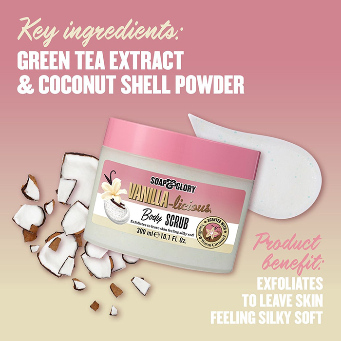 สครับขัดผิว Soap & Glory Vanilla-Licious Body Scrub สครับขัดผิว Soap & Glory Vanilla-Licious Body Scrub