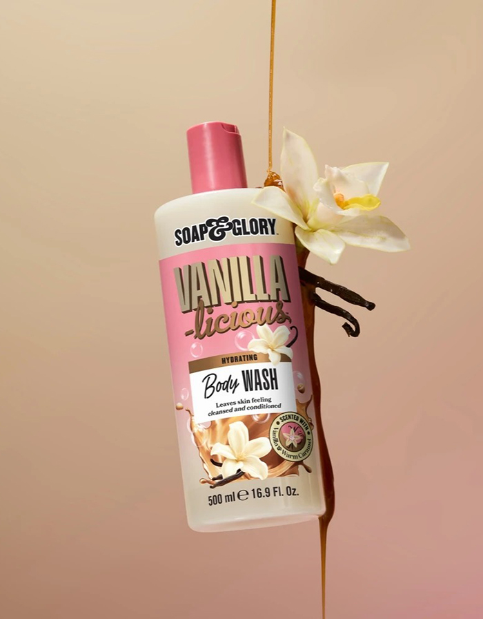 ครีมอาบน้ำ Soap & Glory Vanilla-Licious Hydrating Body Wash ครีมอาบน้ำ Soap & Glory Vanilla-Licious Hydrating Body Wash