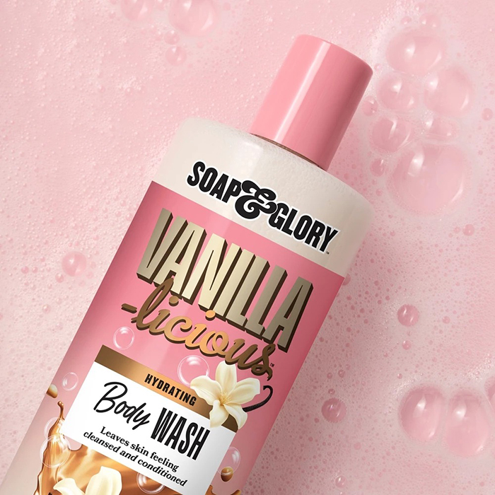ครีมอาบน้ำ Soap & Glory Vanilla-Licious Hydrating Body Wash ครีมอาบน้ำ Soap & Glory Vanilla-Licious Hydrating Body Wash