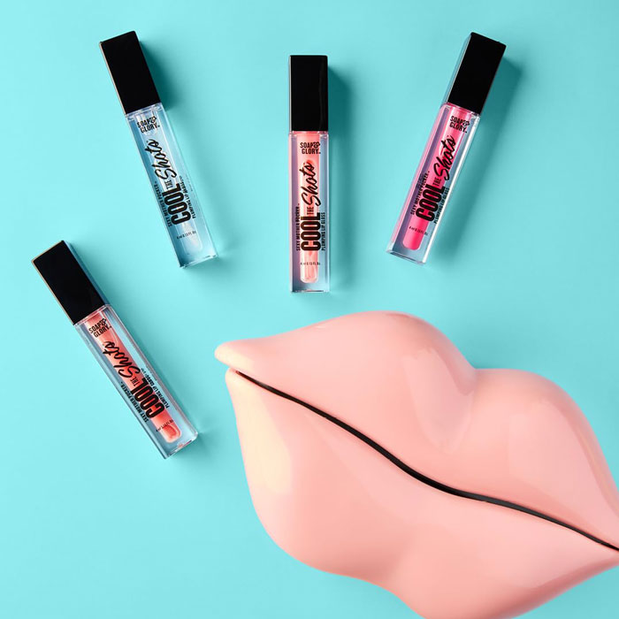 ลิปกลอส Soap&Glory Sexy Mother Pucker Lip Gloss Cool The Shots Plumping Lip-gloss
