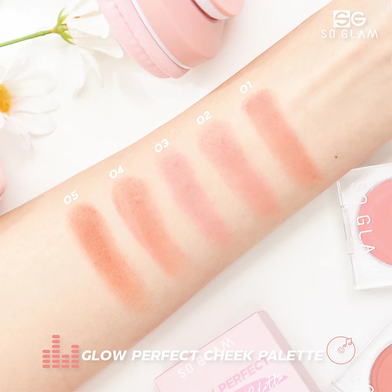 บลัชออน SO GLAM Glow Perfect Cheek Palette