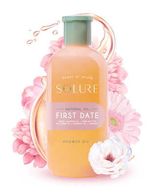 ออยล์อาบน้ำ Solure First Date Shower Oil