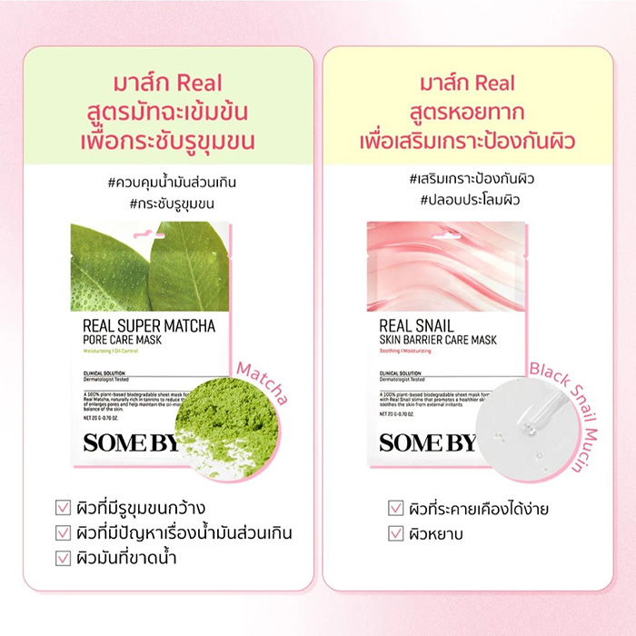 แผ่นมาส์กหน้า SOME BY MI Real Care Mask